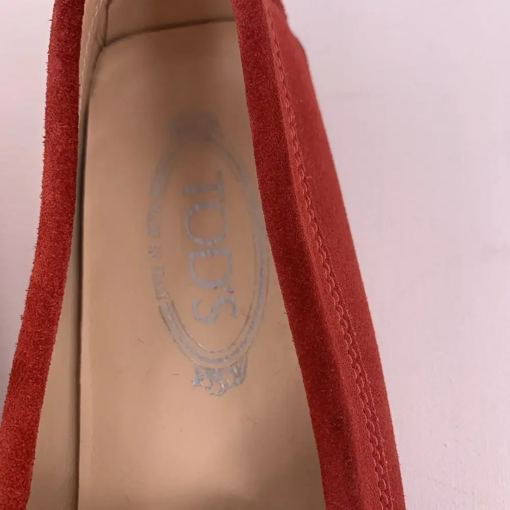TOD'S Gommino Suede Driving Loafers Size 36.5 US 6.5